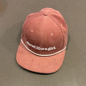 Shred / Ski Like a Girl Rope Hat - Dusty Rose